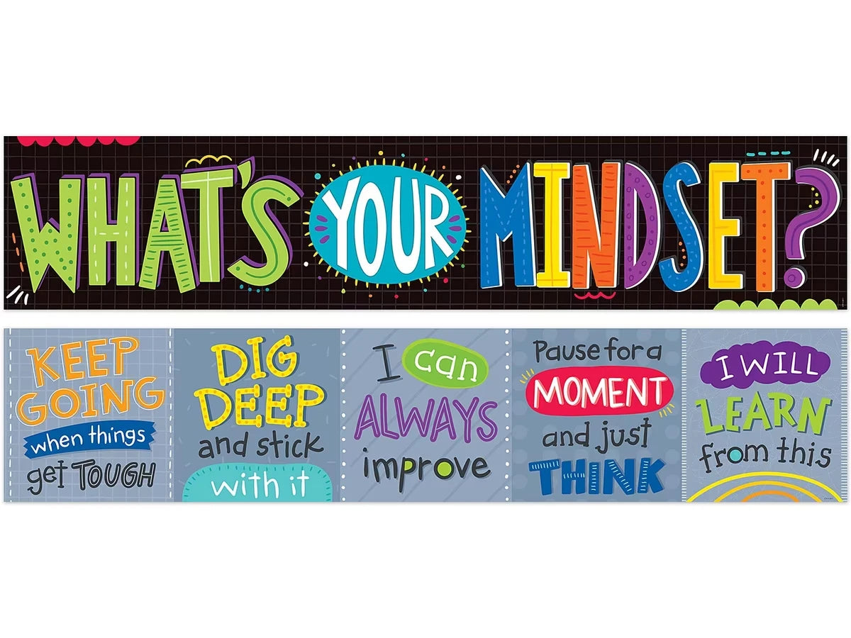Growth Mindset Double-Sided Banner - US 7295