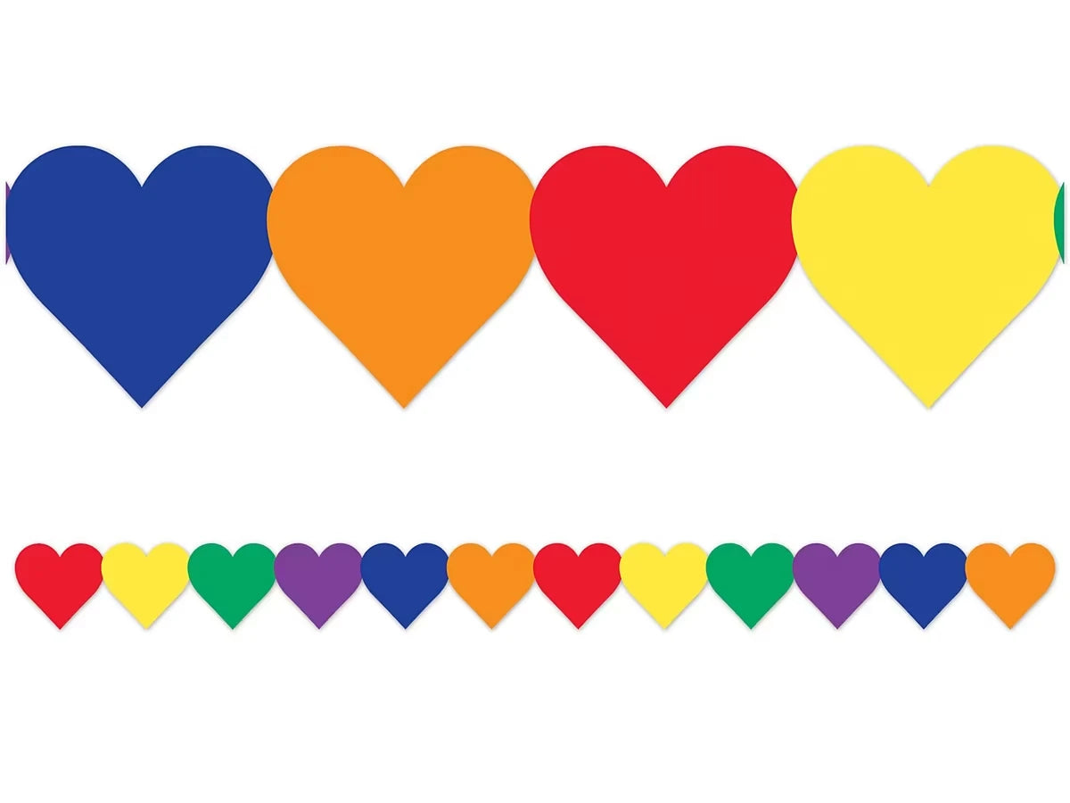 Colorful Heart Border - US 4341