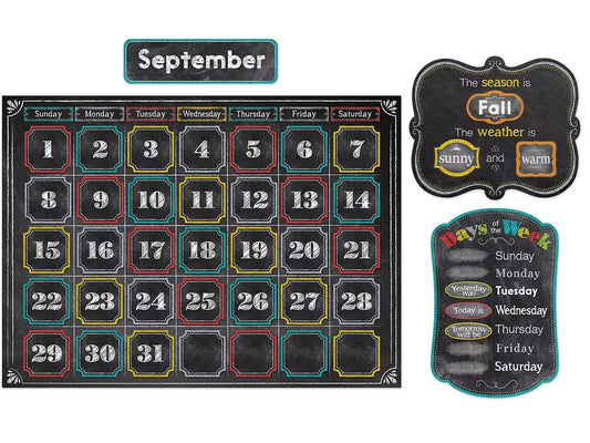 Chalk It Up! Calendar Bulletin Board Set - US 5588