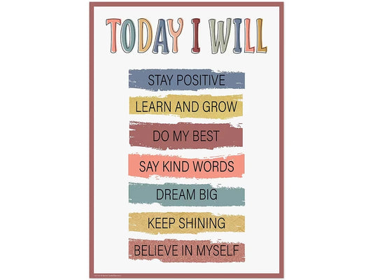 Wonderfully Wild Today I Will Poster - US 9393