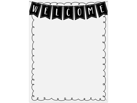 Black & White Welcome Poster - US 2336