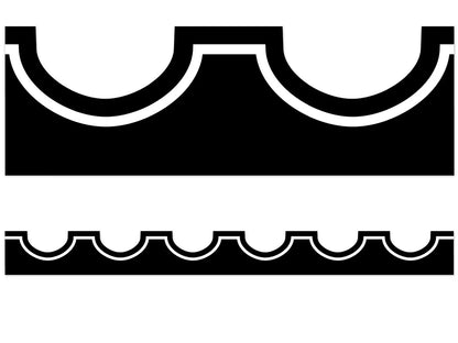Simply Stylish Tropical Black Awning Border - US 6122