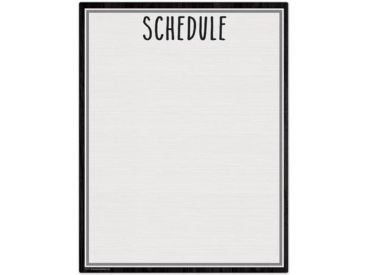 Modern Farmhouse Write & Wipe Schedule Poster - US 5282