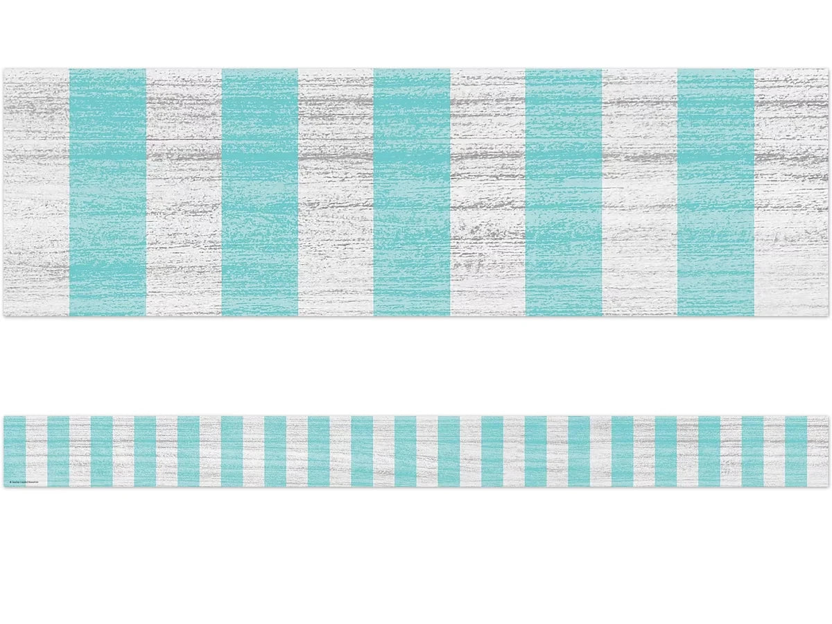 Lemon Zest Turquoise Striped Border - US 9736