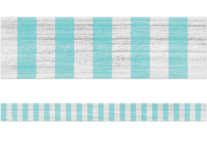 Lemon Zest Turquoise Striped Border - US 9736