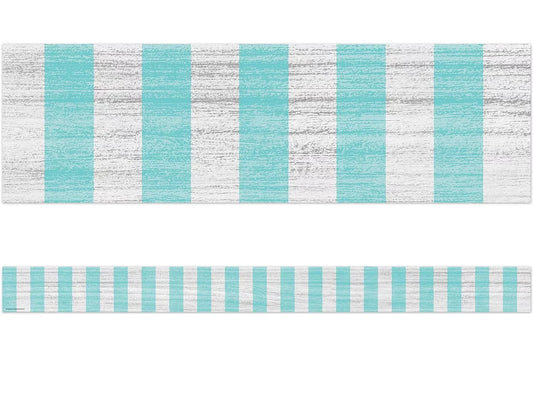 Lemon Zest Turquoise Striped Border - US 9736