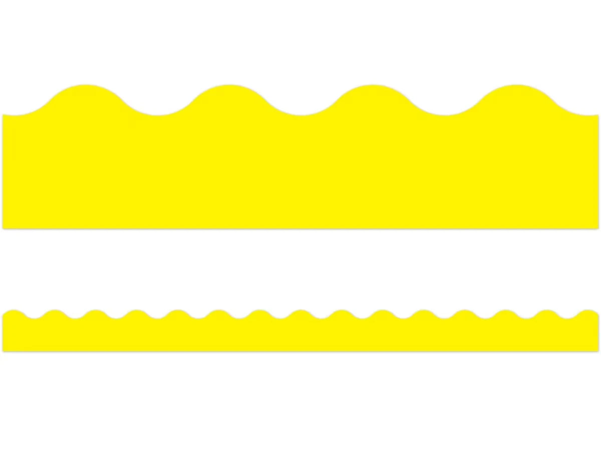 Yellow Scalloped Border - US 4204