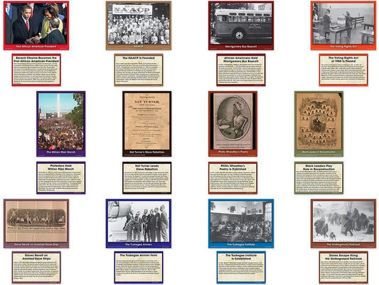 Black History Event Card Accents - US 8169