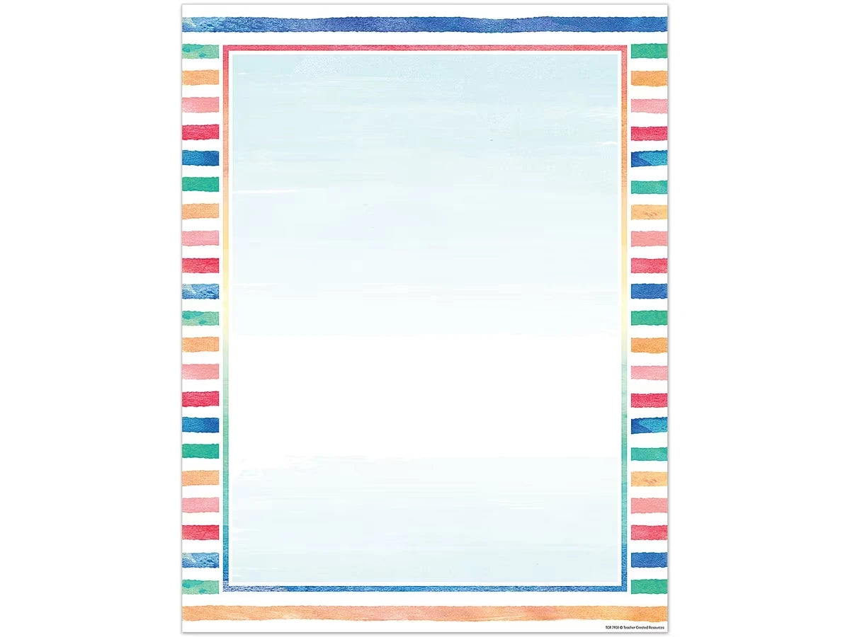 Watercolor Blank Poster - US 6454
