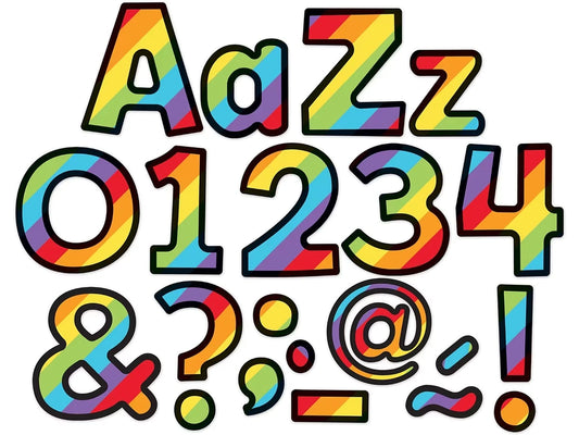 Celebrate Learning Rainbow 4" Punch-Out Letters - US 1268