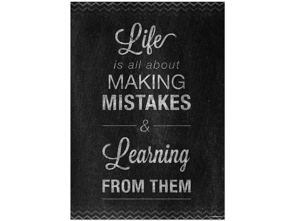 Chalk It Up! Learning from Mistakes Poster - US 7833