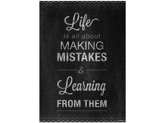 Chalk It Up! Learning from Mistakes Poster - US 7833