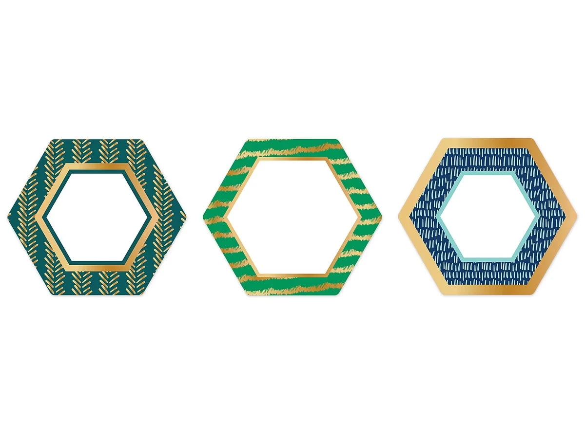 One World Foil Hexagon Accents - US 1146