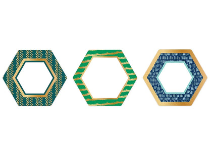One World Foil Hexagon Accents - US 1146