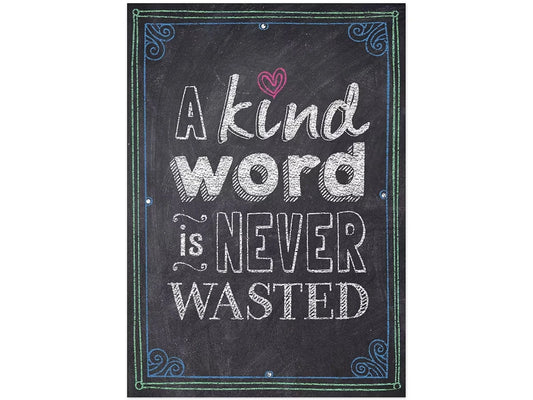 Chalk It Up! A Kind Word Is Never Wasted Poster - US 6426
