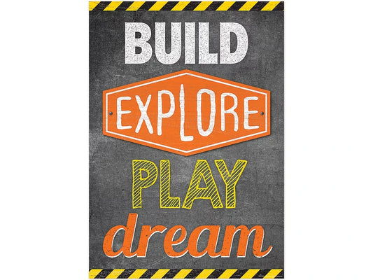 Under Construction! Build, Explore, Play, Dream Poster - US 8021