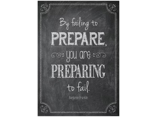 Chalk It Up! By Failing to Prepare… Poster - US 5381