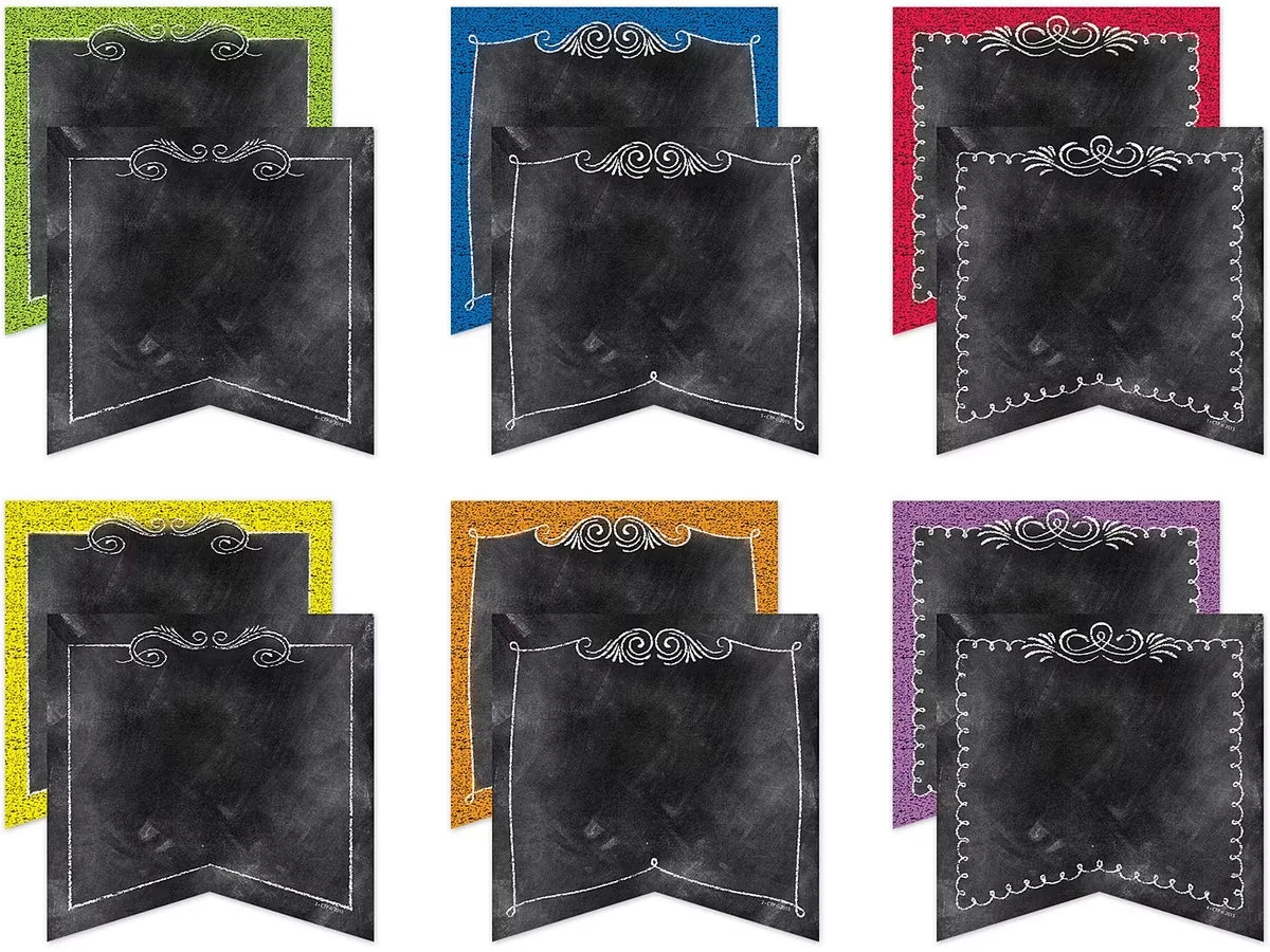 Chalk It Up! Double-Sided Pennant Accents - US 7560