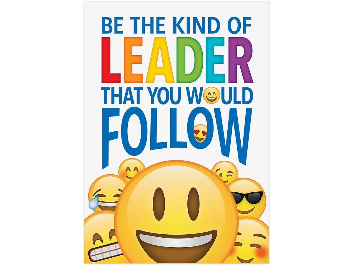 Emoji Fun Be the Kind of Leader That You Would Follow Poster - US 5645