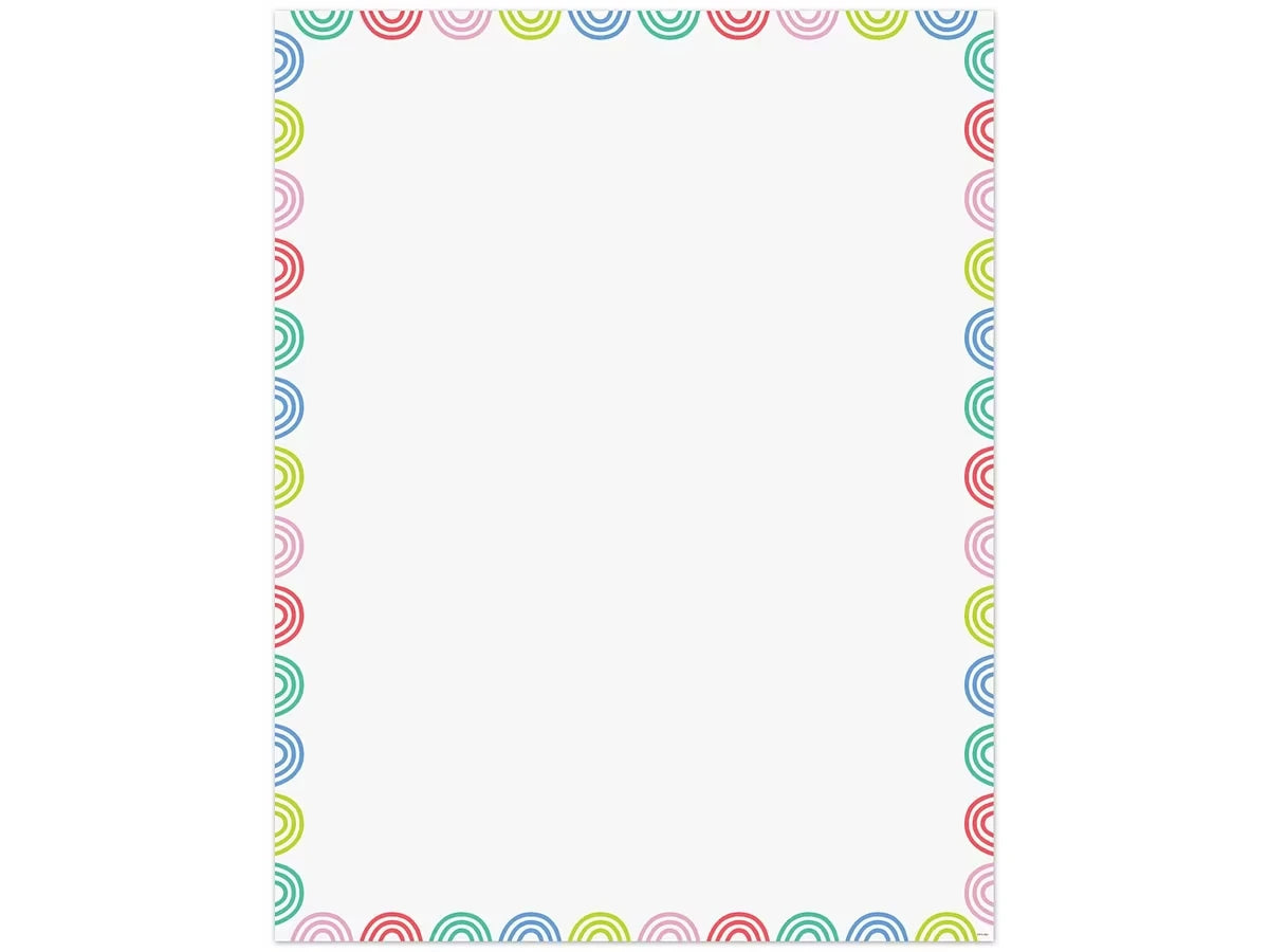 Rainbow Doodles Blank Poster - US 1350