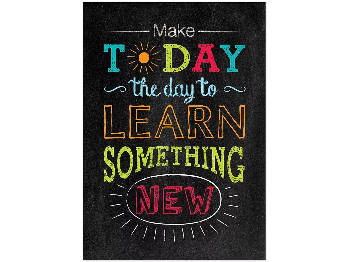 Chalk It Up! Learn Something New Poster - US 9183