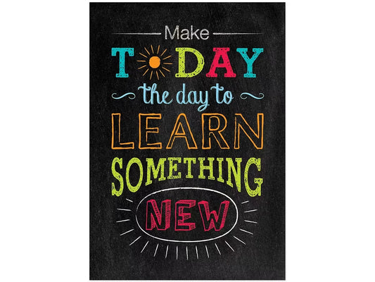 Chalk It Up! Learn Something New Poster - US 9183