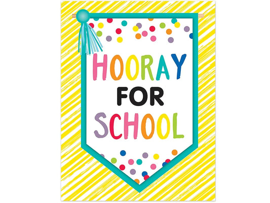 Just Teach Hooray for School Poster - US 5895