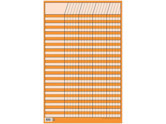 Orange Small Incentive Chart - US 8428