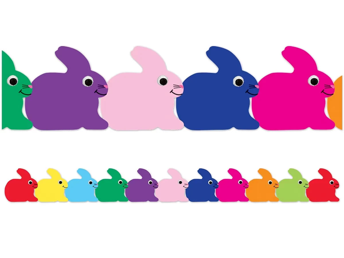 Colorful Bunny Border - US 5734