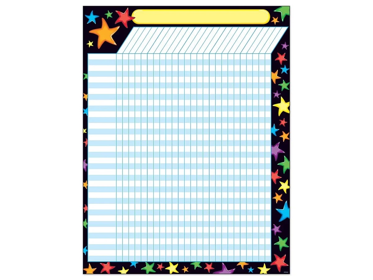 Gel Stars Incentive Chart - US 6480