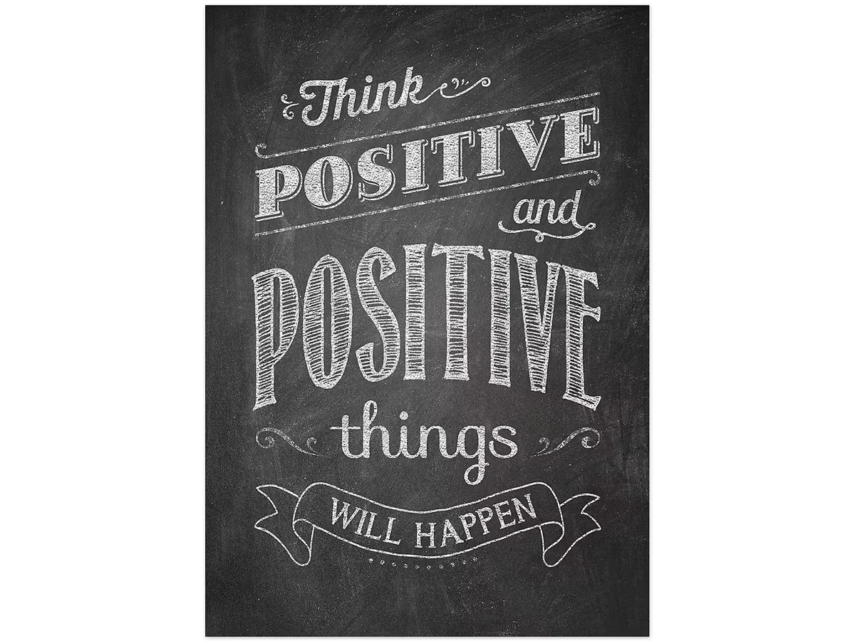 Chalk It Up! Think Positive Poster - US 1026