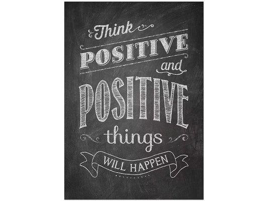 Chalk It Up! Think Positive Poster - US 1026