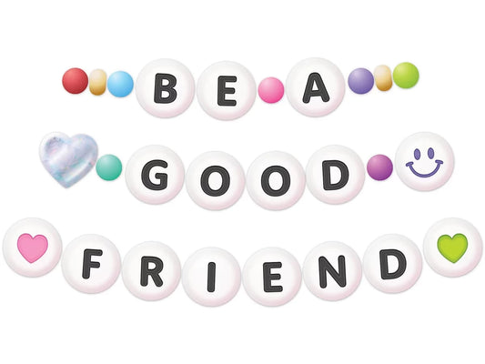 Friendship Beads 3 1/2" Punch-Out Letters - US 8498