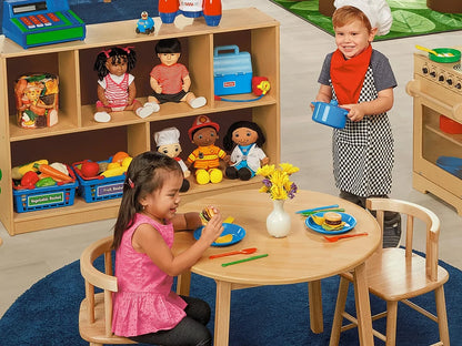Butcher-Block Table and Chair Set - US 6893