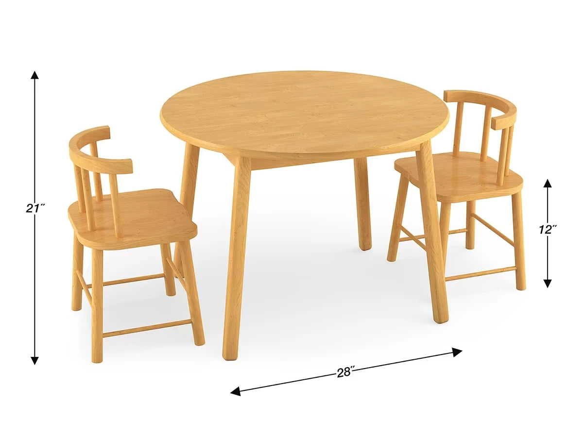 Butcher-Block Table and Chair Set - US 6893