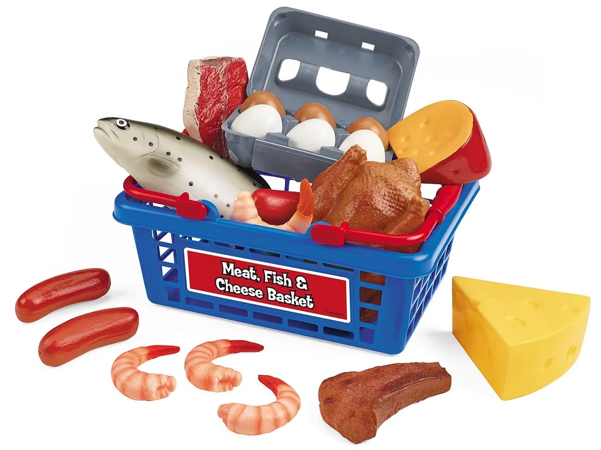 Let’s Go Shopping Meat, Fish & Cheese Basket - US 3849