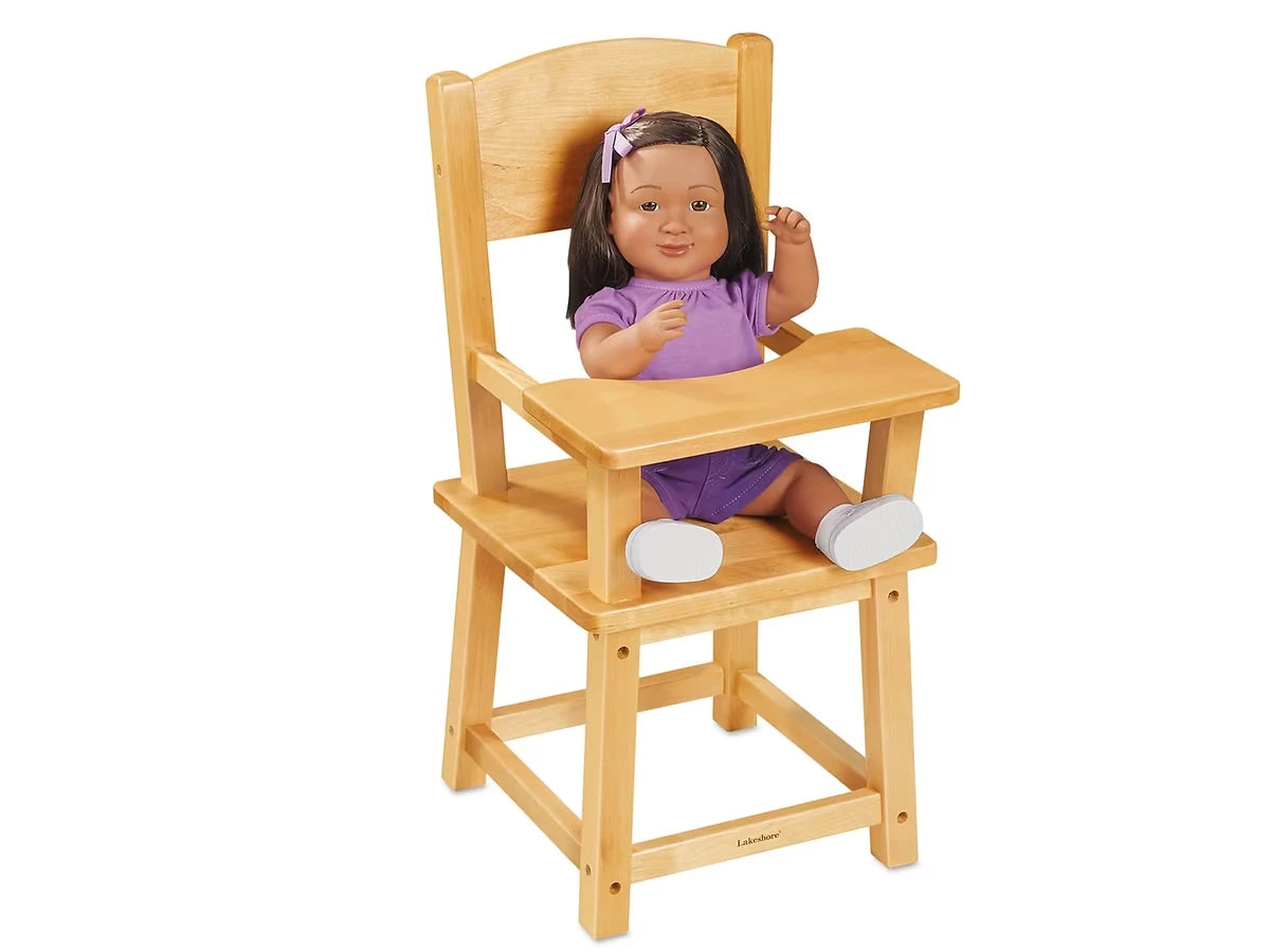Lakeshore Hardwood Doll Highchair - US 2682