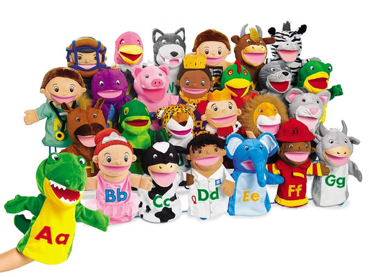 Machine-Washable Alphabet Puppet Set - US 2896