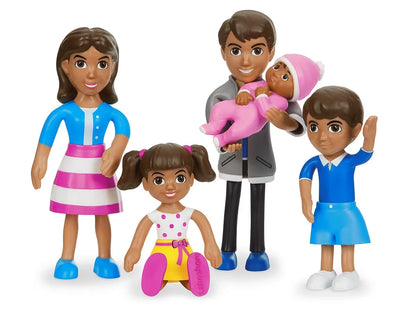Lakeshore Pose & Play Dolls - Hispanic Family - US 3135