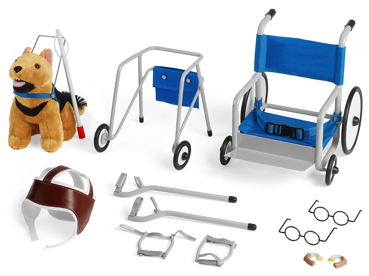 Adaptive Equipment for Dolls with Special Needs - Complete Set - US 2146
