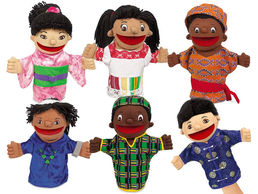 Let’s Talk! Multicultural Puppets - Complete Set - US 4974