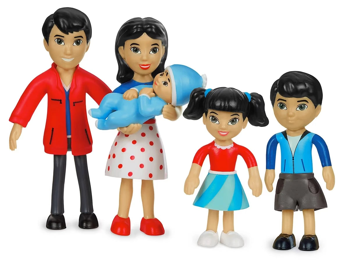 Lakeshore Pose & Play Dolls - Asian Family - US 1201