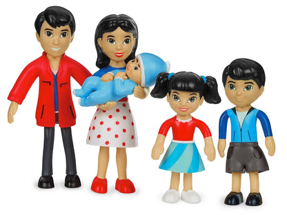 Lakeshore Pose & Play Dolls - Asian Family - US 1201
