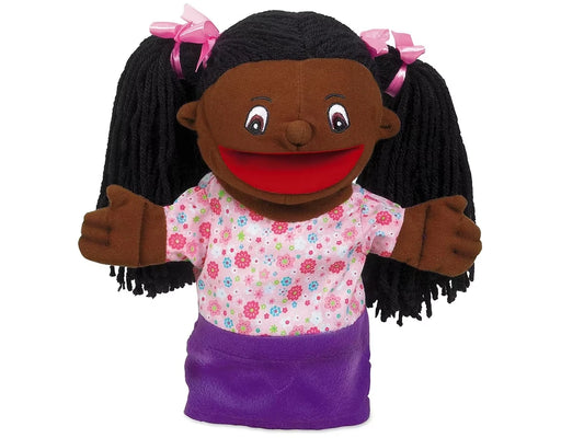 Let’s Talk! African American Girl Puppet - US 1827