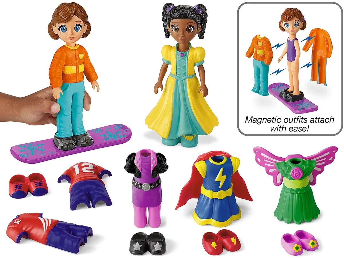 Magnetic Dress & Play Dolls - US 6021