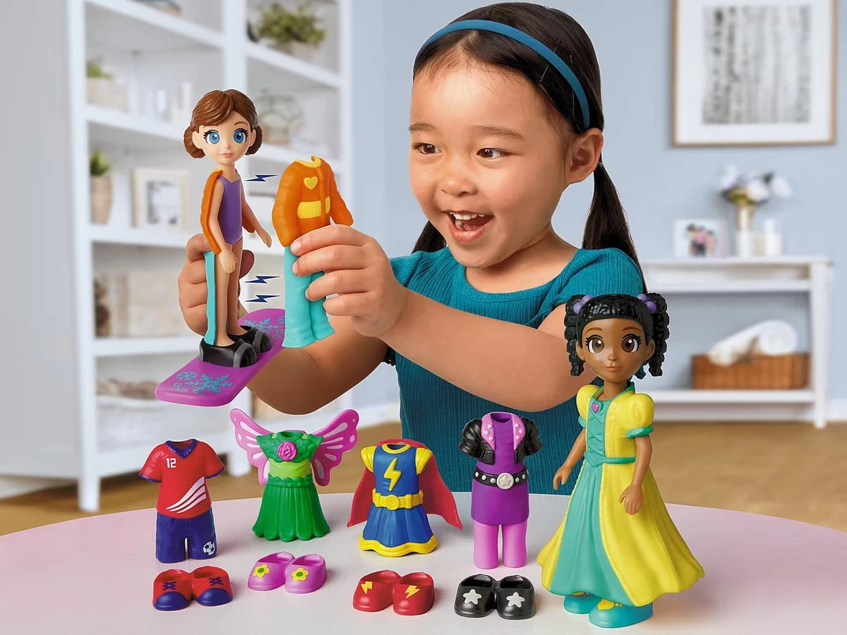 Magnetic Dress & Play Dolls - US 6021