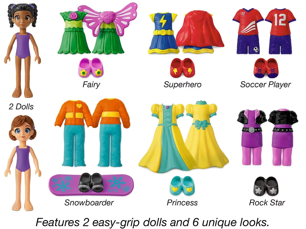 Magnetic Dress & Play Dolls - US 6021