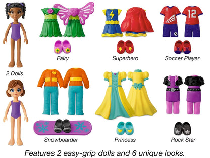 Magnetic Dress & Play Dolls - US 6021
