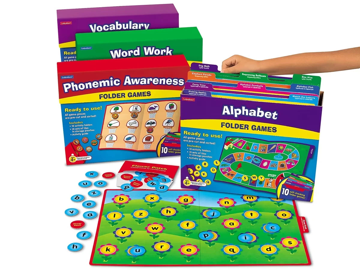 Early Language Folder Game Libraries - Complete Set - Pre K-K - US 9172