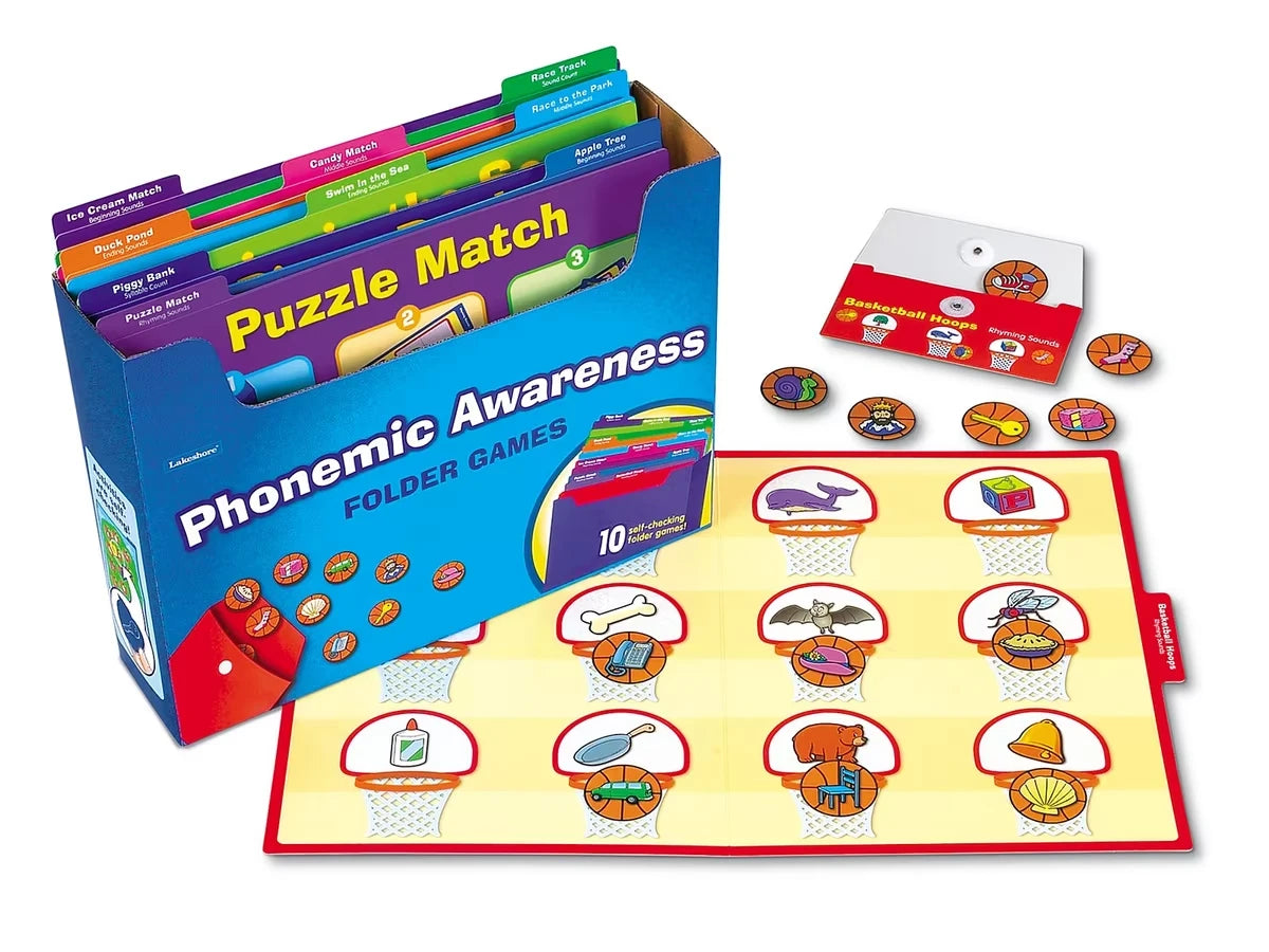 Phonemic Awareness Folder Game Library - Pre K-K - US 6832